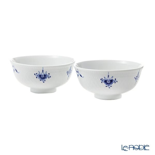 ロイヤルコペンハーゲン（Royal Copenhagen） ブルーパルメッテ ブロッサム ライスボウル／ご飯茶碗 ペア 11×H5cm 2508018／1016969