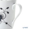 ロイヤルコペンハーゲン（Royal Copenhagen） ブラック フルーテッド メガ マグカップ 350ml ペア 2541039／1017459