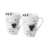 ロイヤルコペンハーゲン（Royal Copenhagen） ブラック フルーテッド メガ マグカップ 350ml ペア 2541039／1017459