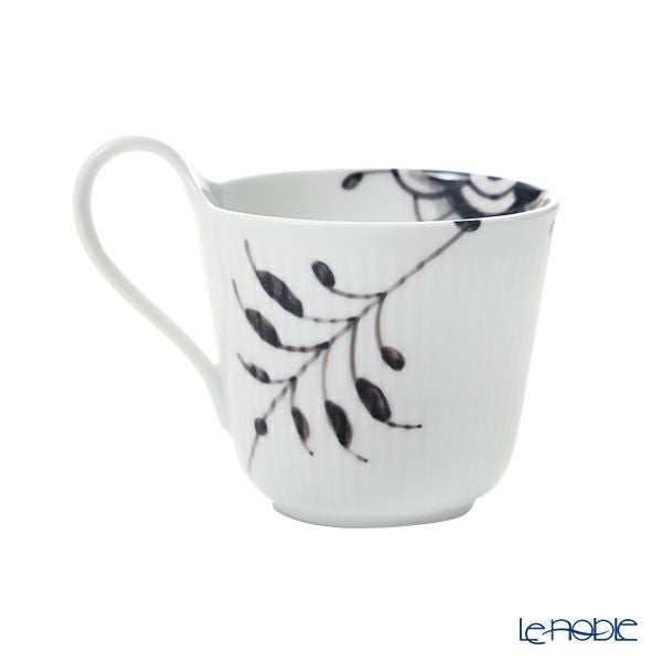 ロイヤルコペンハーゲン（Royal Copenhagen） ブラック フルーテッド メガ マグカップ ハイハンドル 330ml 2541090／1017018