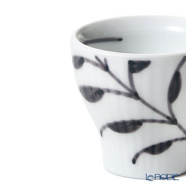 ロイヤルコペンハーゲン（Royal Copenhagen） ブラック フルーテッド メガ エッグカップ ペア 3×H5.3cm 2541703／1017033