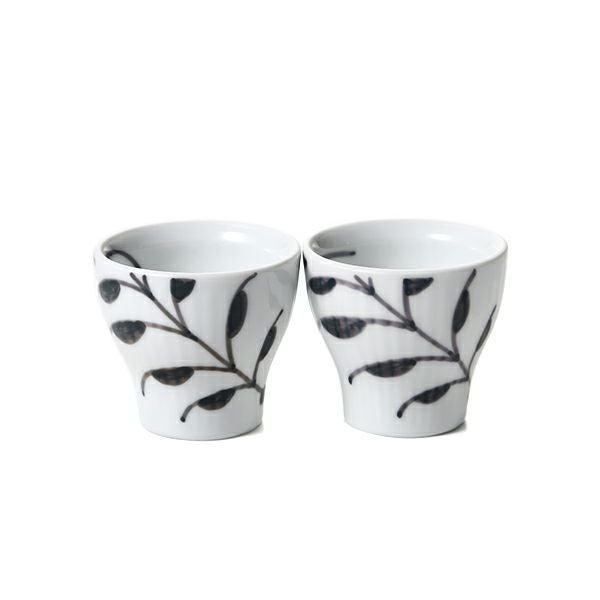 ロイヤルコペンハーゲン（Royal Copenhagen） ブラック フルーテッド メガ エッグカップ ペア 3×H5.3cm 2541703／1017033