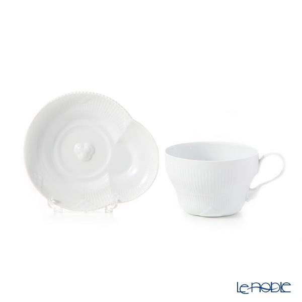 ロイヤルコペンハーゲン（Royal Copenhagen） エレメンツ ホワイト ティーカップ＆ソーサー 260ml 2597086／1026456