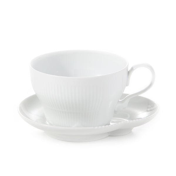 ロイヤルコペンハーゲン（Royal Copenhagen） エレメンツ ホワイト ティーカップ＆ソーサー 260ml 2597086／1026456