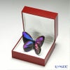 バカラ（Baccarat） オブジェ 2-609-987 ラッキーバタフライ スカラベブルー