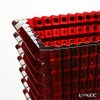 バカラ（Baccarat） EYE 2-802-298 ベース（花瓶） スクエア S 20cm レッド