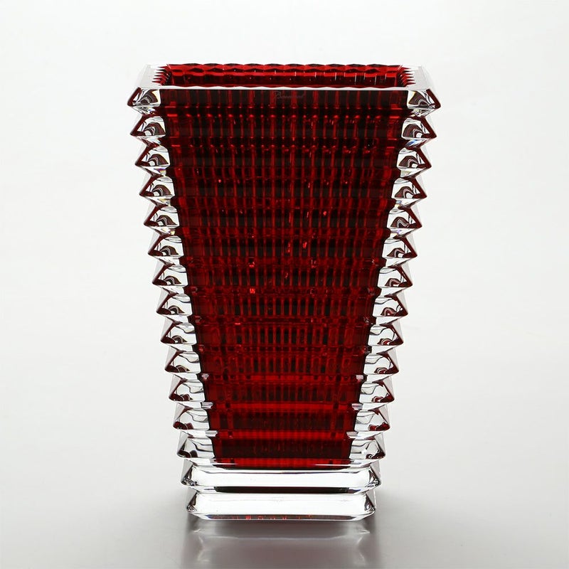 バカラ（Baccarat） EYE 2-802-298 ベース（花瓶） スクエア S 20cm レッド