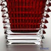 バカラ（Baccarat） EYE 2-802-302 ベース（花瓶） スクエア L 30cm レッド
