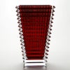 バカラ（Baccarat） EYE 2-802-302 ベース（花瓶） スクエア L 30cm レッド