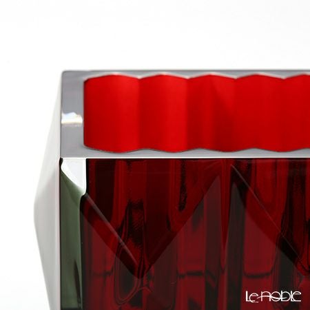 バカラ（Baccarat） ルクソール 2-808-408 ベース（花瓶） レッド 20cm