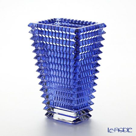 バカラ（Baccarat） EYE 2-811-104 ベース（花瓶） スクエア S 20cm ブルー