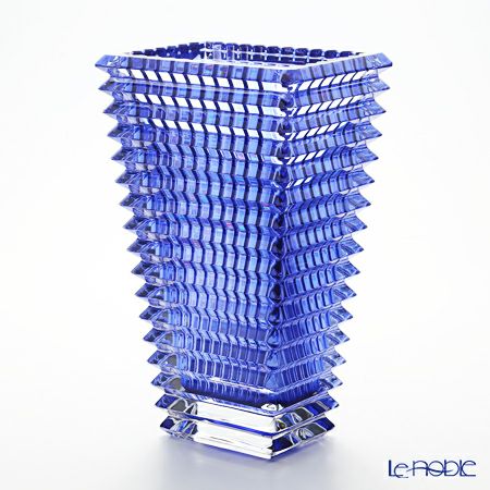 バカラ（Baccarat） EYE 2-811-106 ベース（花瓶） スクエア L 30cm ブルー