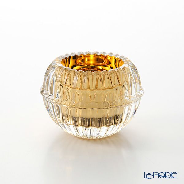 バカラ（Baccarat） ミルニュイ 2-812-544 キャンドルホルダー（キャンドル付）ゴールド 6.5cm