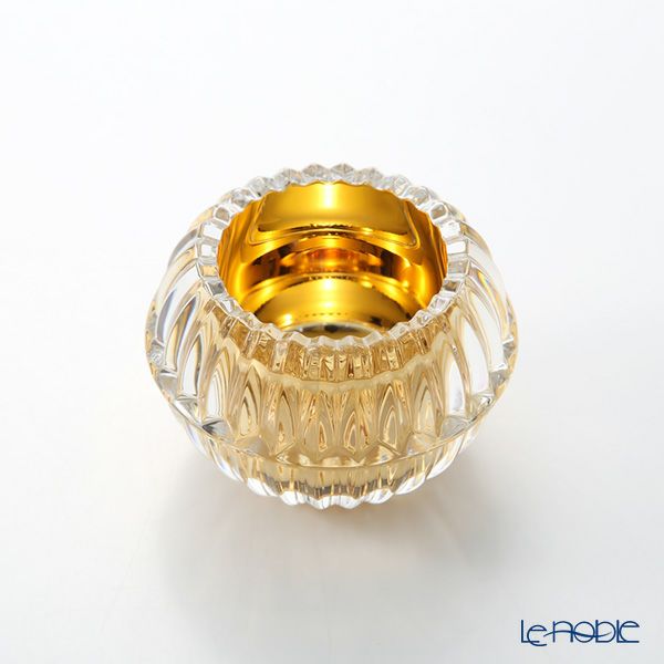 バカラ（Baccarat） ミルニュイ 2-812-544 キャンドルホルダー（キャンドル付）ゴールド 6.5cm