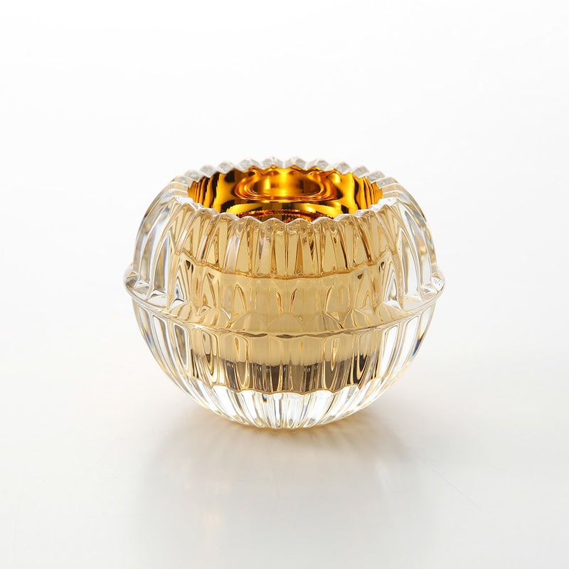 バカラ（Baccarat） ミルニュイ 2-812-544 キャンドルホルダー（キャンドル付）ゴールド 6.5cm