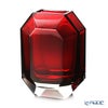 バカラ（Baccarat） オクトゴン 2-813-754 ベース（花瓶） レッド 25cm（ラッカージュ仕上げ）