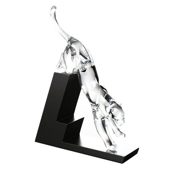 バカラ（Baccarat） オブジェ 2-814-004 パンサー リープ 33×25cm