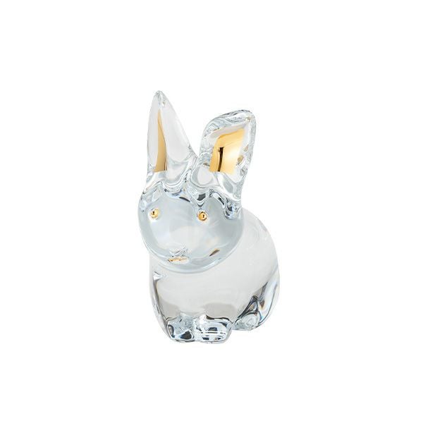 バカラ（Baccarat） オブジェ 2-814-806 ラビット ゴールド 7.5cm