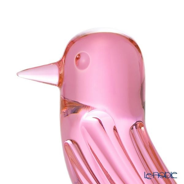 バカラ（Baccarat）ファウナクリストポリス 2-815-007 鳥／トリ ピンク 11.5cm ハイメ・アジョン デザイン
