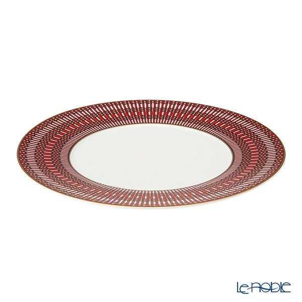 バカラ（Baccarat）ポーセリンコレクション アルカディア 2-817-037 プレート 27cm レッド ※磁器製※