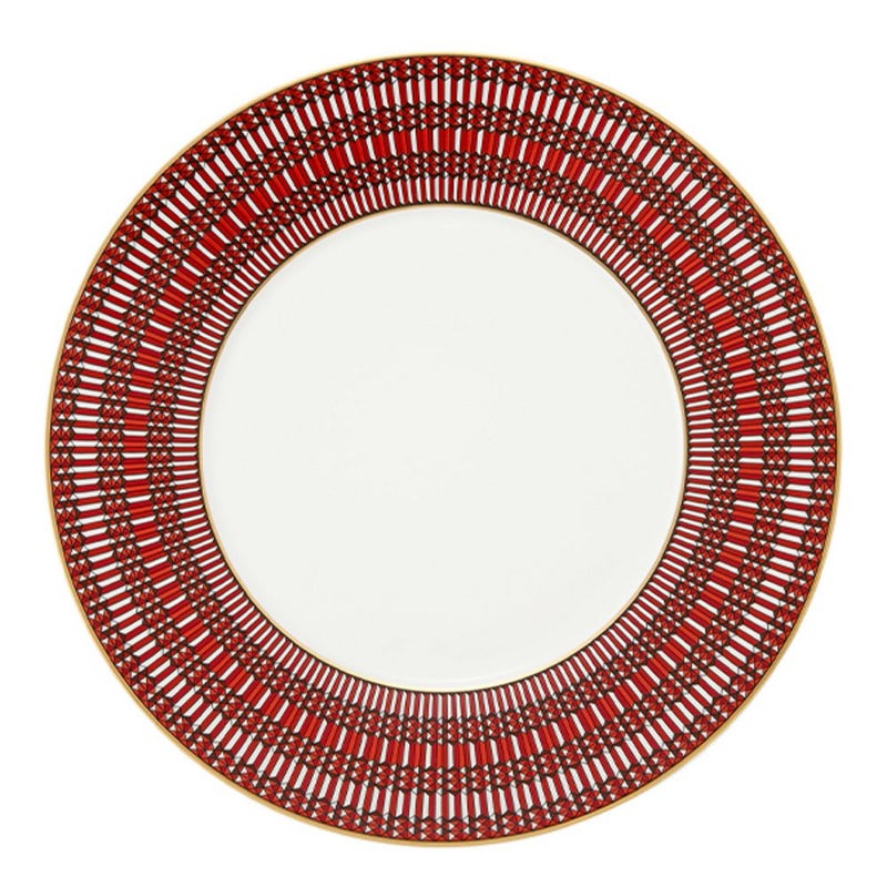 バカラ（Baccarat）ポーセリンコレクション アルカディア 2-817-037 プレート 27cm レッド ※磁器製※