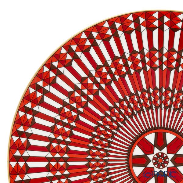 バカラ（Baccarat）ポーセリンコレクション アルカディア 2-817-038 プレート 31cm レッド ※磁器製※