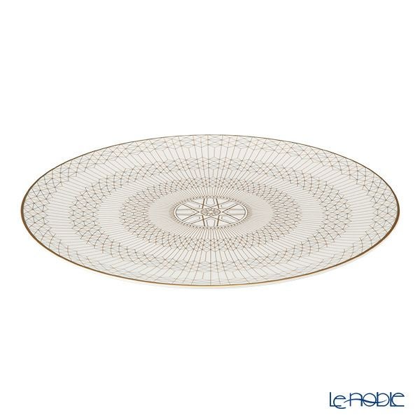 バカラ（Baccarat）ポーセリンコレクション アルカディア 2-817-043 プレート 31cm ゴールド ※磁器製※