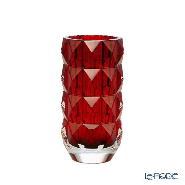 バカラ（Baccarat） ルクソール 2-817-143 ベース（花瓶） 15cm レッド（ラッカージュ仕上げ）