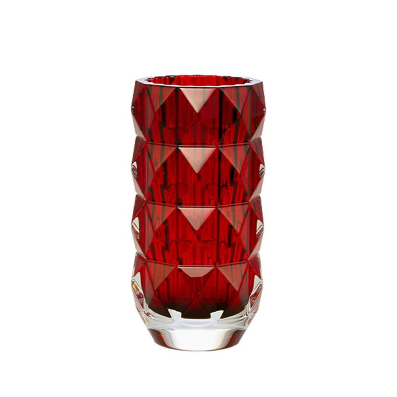 バカラ（Baccarat） ルクソール 2-817-143 ベース（花瓶） 15cm レッド（ラッカージュ仕上げ）