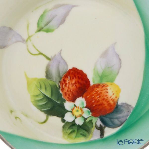 【1点限り】オールドノリタケ アールデコ 銀彩苺文 ボウル 両手付