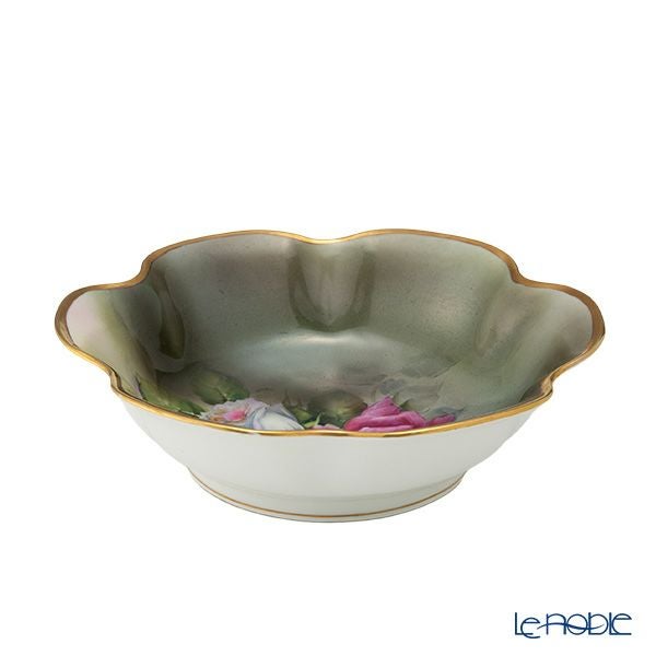 【1点限り】オールドノリタケ 金彩 薔薇文 ボウル 花型