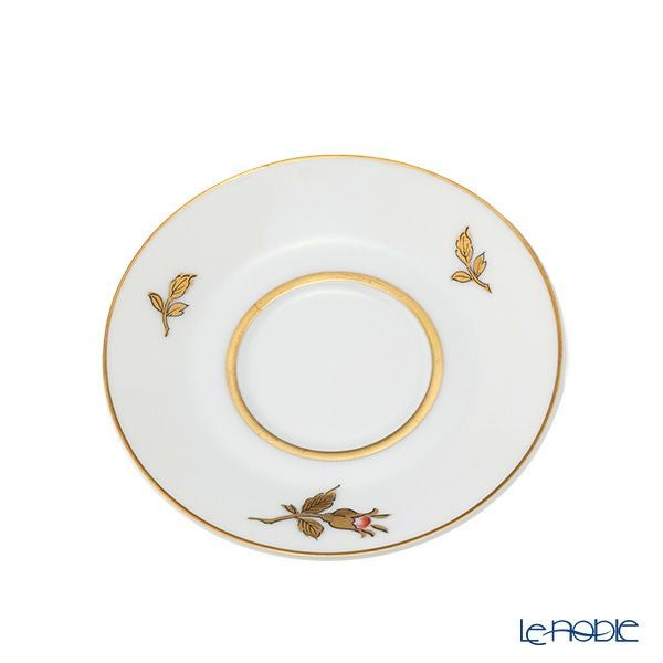 【1点限り】オールドノリタケ 金彩 薔薇文 デミタスカップ＆ソーサー 黄緑