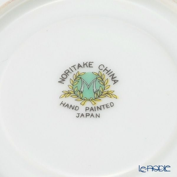 【1点限り】オールドノリタケ 金彩 薔薇文 デミタスカップ＆ソーサー 黄緑