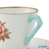 【1点限り】オールドノリタケ 金彩 薔薇文 デミタスカップ＆ソーサー 水色