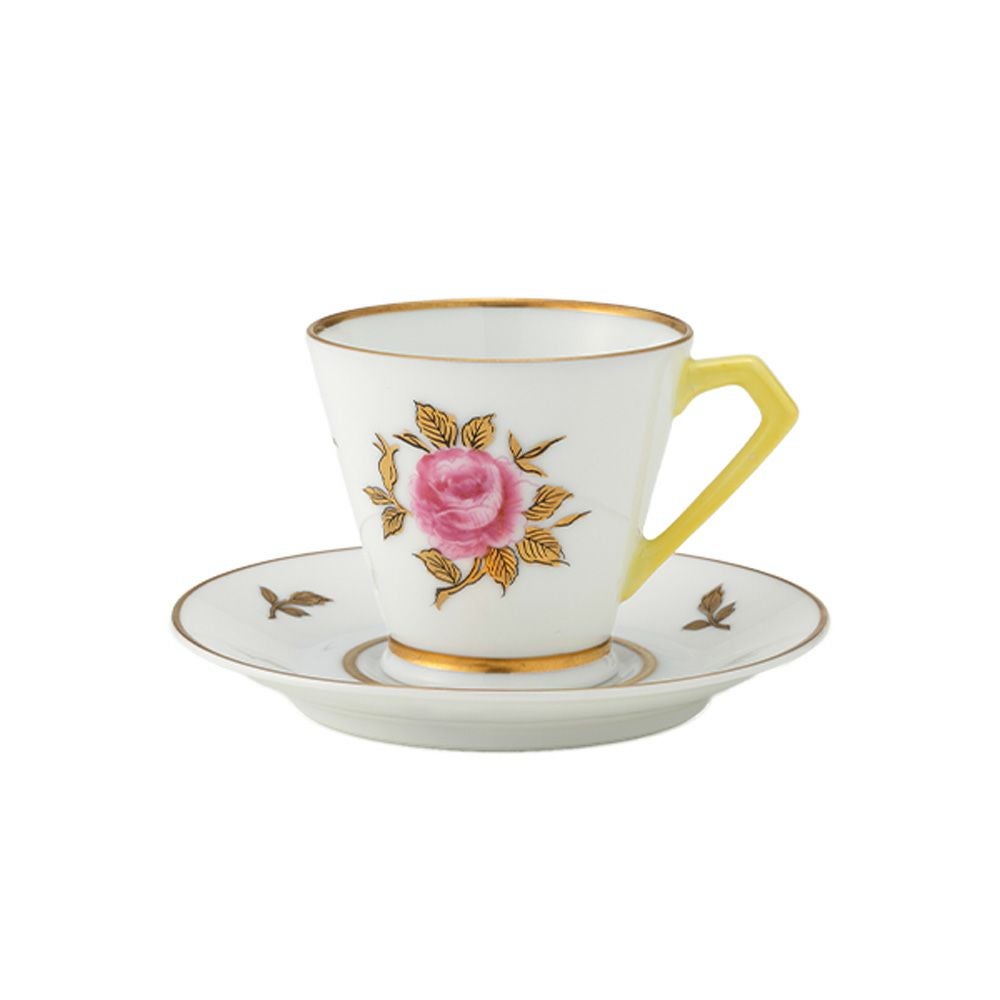 オールドノリタケ 金彩 コバルト ガーランド薔薇図紋 キャビネットトリオ オールドノリタケ銘品!! 金彩藍帯薔薇図紋 キャビネットカップ