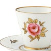 【1点限り】オールドノリタケ 金彩 薔薇文 デミタスカップ＆ソーサー ピンク