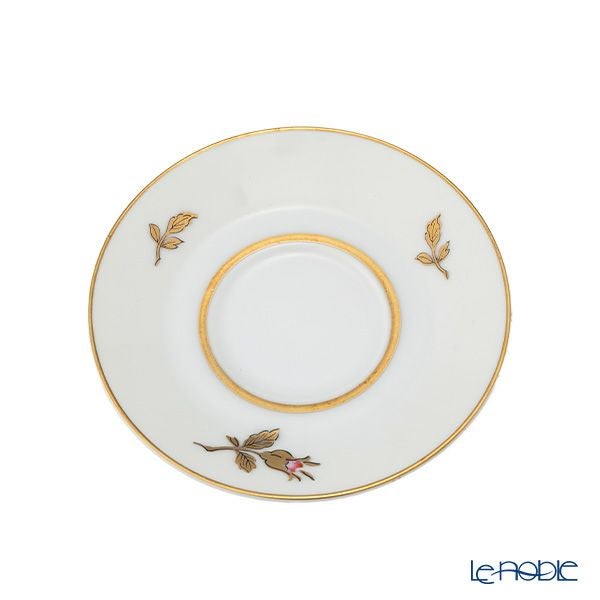 【1点限り】オールドノリタケ 金彩 薔薇文 デミタスカップ＆ソーサー ピンク