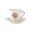 【1点限り】オールドノリタケ 金彩 薔薇文 デミタスカップ＆ソーサー ピンク