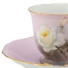 【1点限り】オールドノリタケ 金彩ピンク地 薔薇文 デミタスセット 5客揃え 15pcs 花型