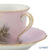 【1点限り】オールドノリタケ 金彩ピンク地 薔薇文 デミタスセット 5客揃え 15pcs 花型