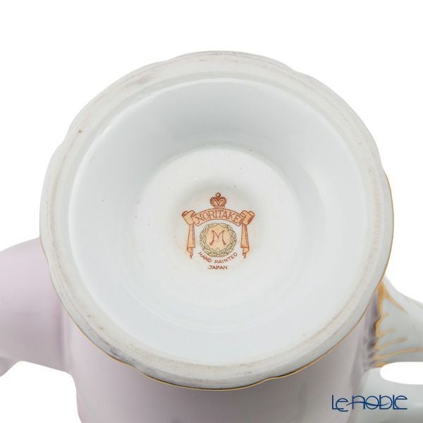 【1点限り】オールドノリタケ 金彩ピンク地 薔薇文 デミタスセット 5客揃え 15pcs 花型