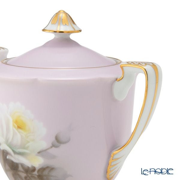 【1点限り】オールドノリタケ 金彩ピンク地 薔薇文 デミタスセット 5客揃え 15pcs 花型