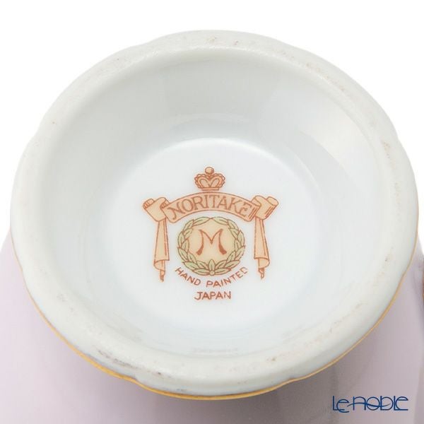 【1点限り】オールドノリタケ 金彩ピンク地 薔薇文 デミタスセット 5客揃え 15pcs 花型