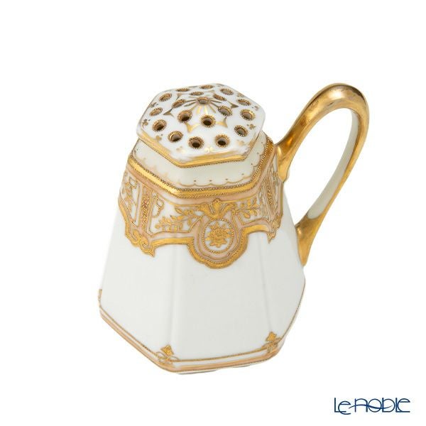 【1点限り】オールドノリタケ 金点盛り 薔薇・葉模様 シェイカー 片手付