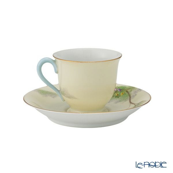 【1点限り】オールドノリタケ 金彩 水色ドレス サザンベル デミタスカップ＆ソーサー