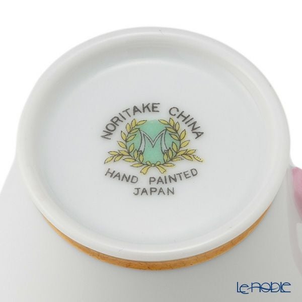 【1点限り】オールドノリタケ 金彩 薔薇文 デミタスカップ＆ソーサー ピンク