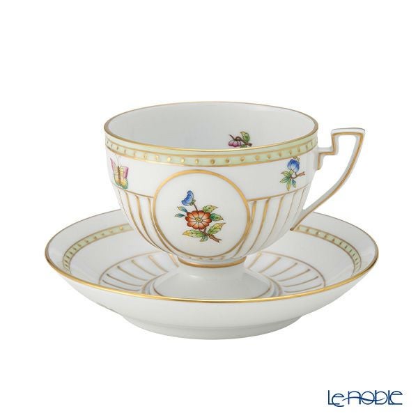 ヘレンド (HEREND) ヴィクトリア・ブーケ VBO ティーカップ＆ソーサー 04459-0-00