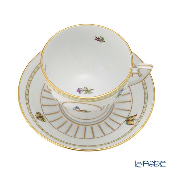 ヘレンド (HEREND) ヴィクトリア・ブーケ VBO ティーカップ＆ソーサー 04459-0-00