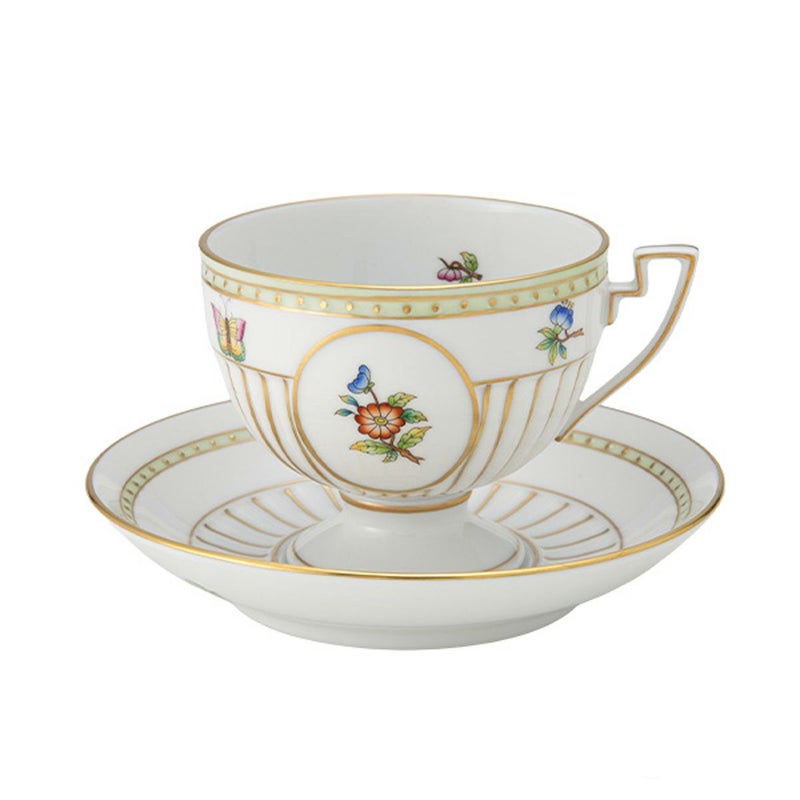 ヘレンド (HEREND) ヴィクトリア・ブーケ VBO ティーカップ＆ソーサー 04459-0-00