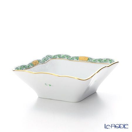 ヘレンド (HEREND) アポニーグリーン 00188-0-00 サラダボウル スクエア 12cm